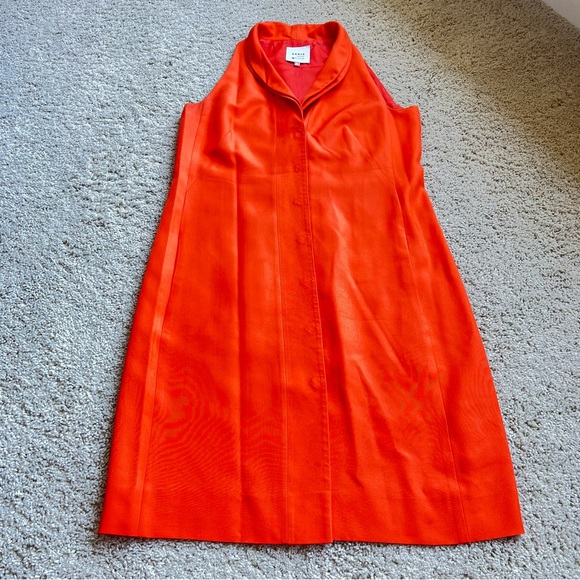 Akris Punto Dresses & Skirts - Akris Punto Exclusive Saks Fifth Avenue Elegant Orange/Red Sleeveless Dress